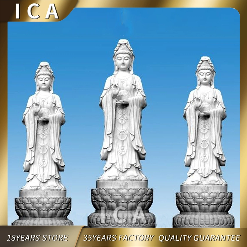 Stone Marble Buddha Statues in Sculpture for Garden Decoration