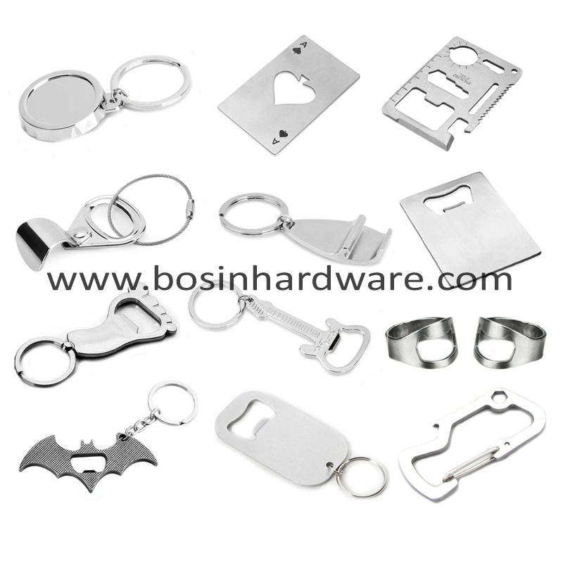 Stainless Steel Carabiner Keychain Bottle Opener