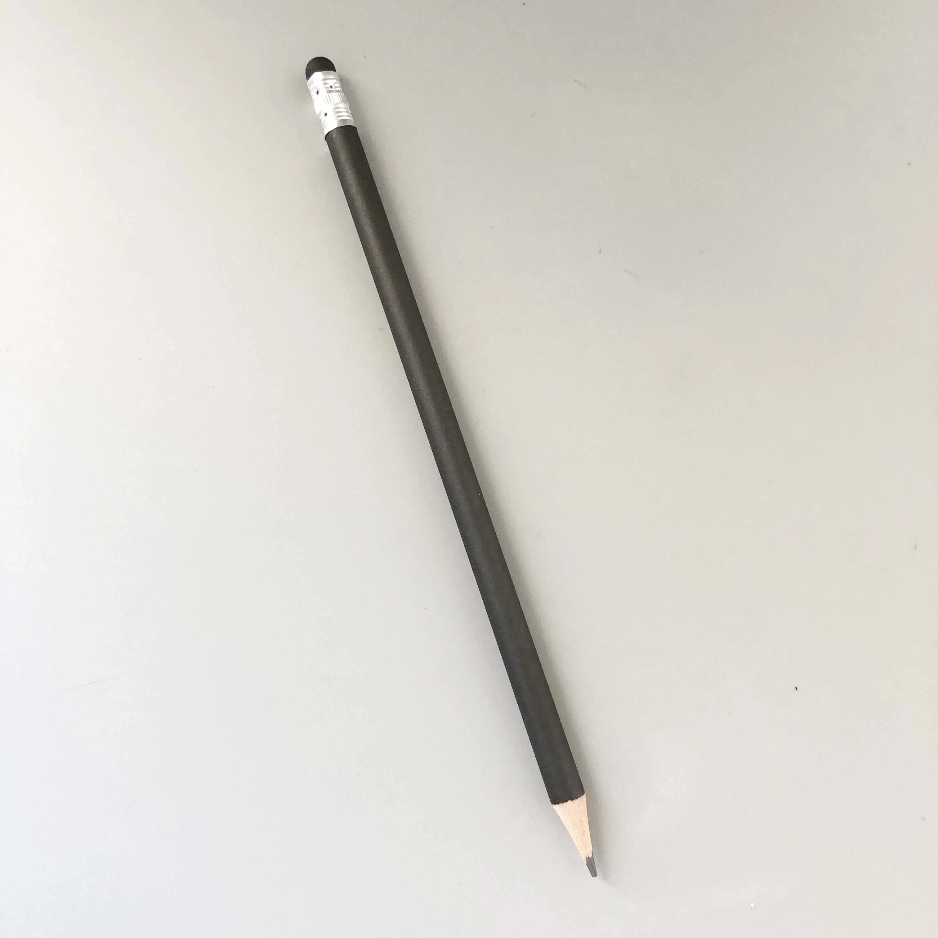 19cm Black Wood Pencil with Touchscreen Head