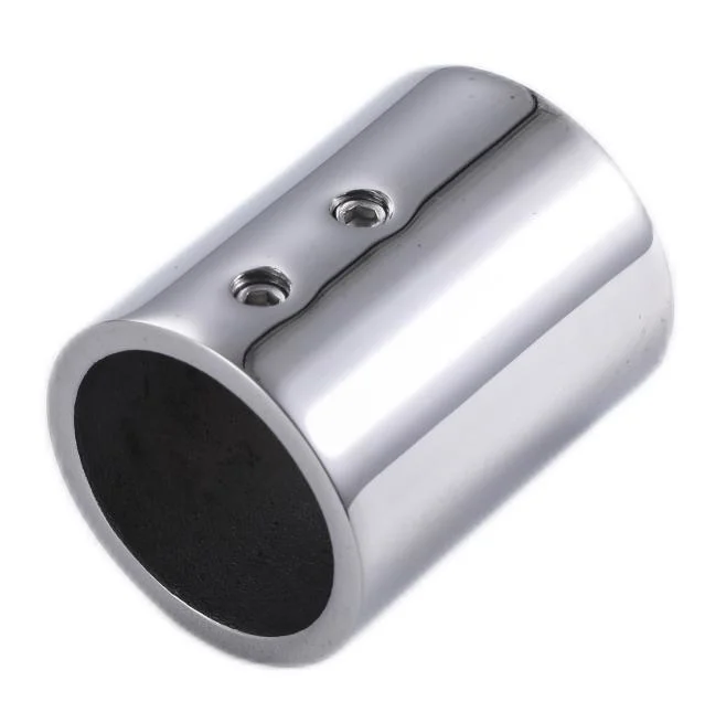Shower-Enclosure Hardware Accessories 304-Stainless-Steel Support Bar Pipe Fitting Connector