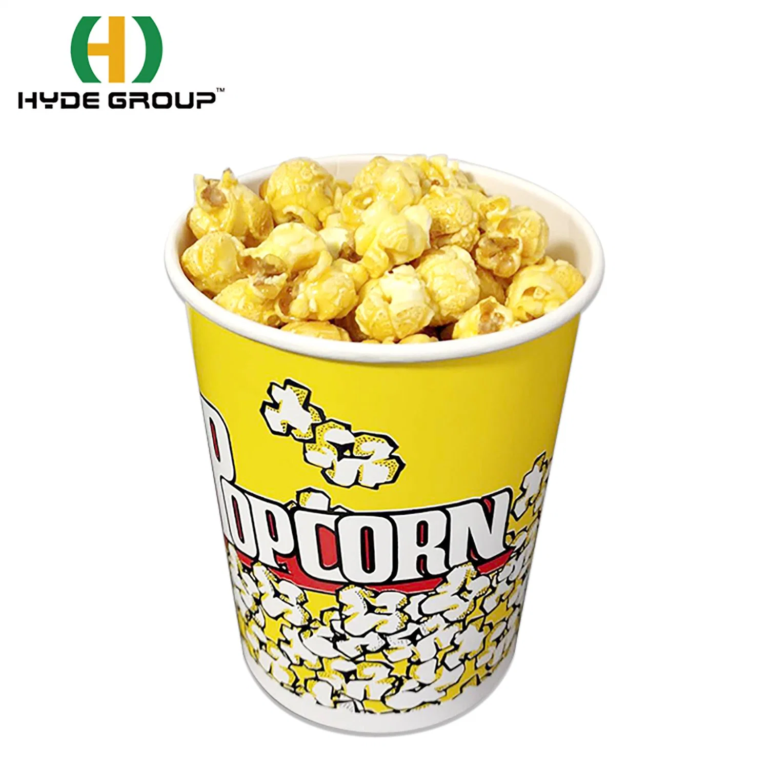 Food Grade 32oz 46oz 64oz 85oz 130oz Disposable Custom Printed Popcorn Paper Cup Bucket