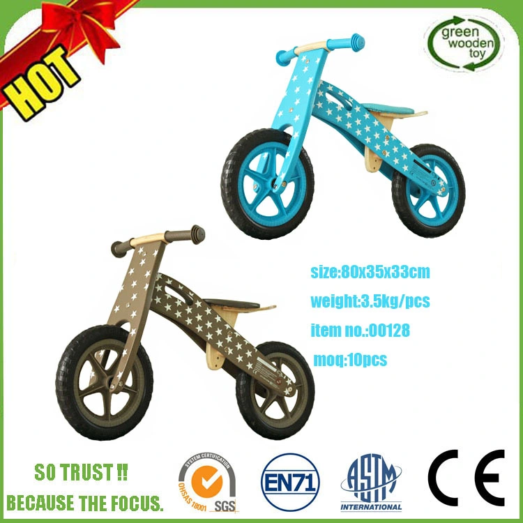 Popular Wooden Motor Kids Bike, Hot Sale Scooter of Children Wooden Outdoor Toys