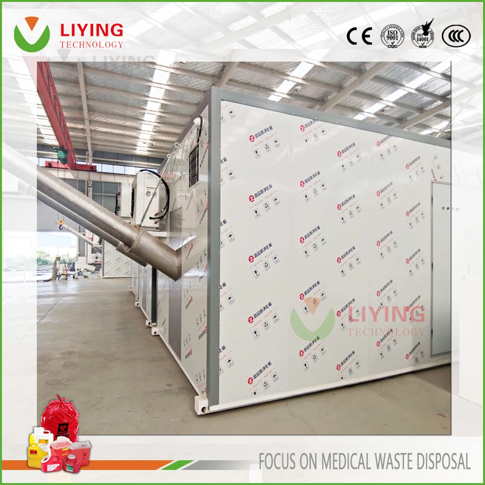 Clinical Medical Garbage Treatment Equipment Producer with Morden Microwave Sterilization and Shredder