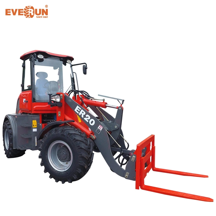 4WD 2t Er20 Compact Wheel Loader Loader