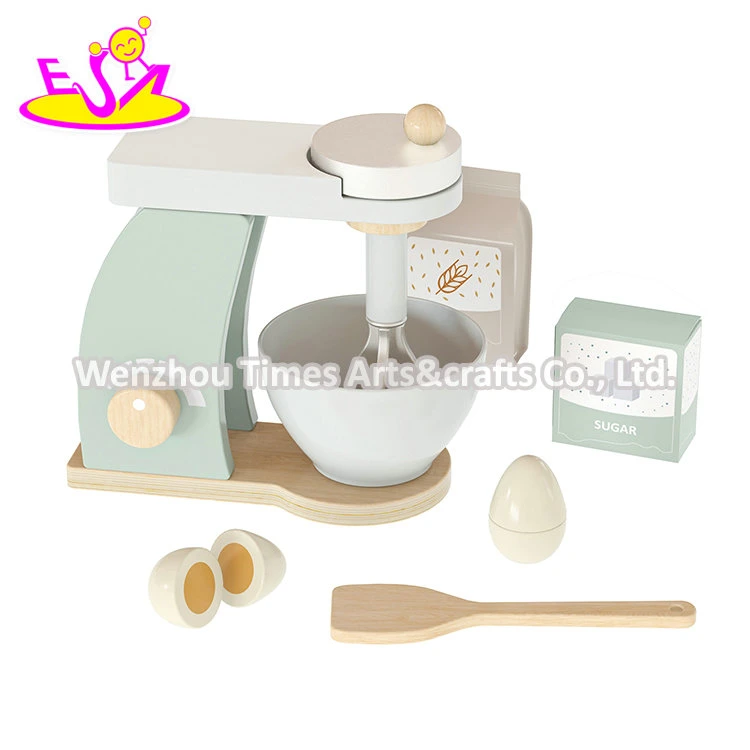 Passen Sie Küche Backen Pretend Spiel Mini Holzmischer Spielzeug-Set Für Kinder W10d668