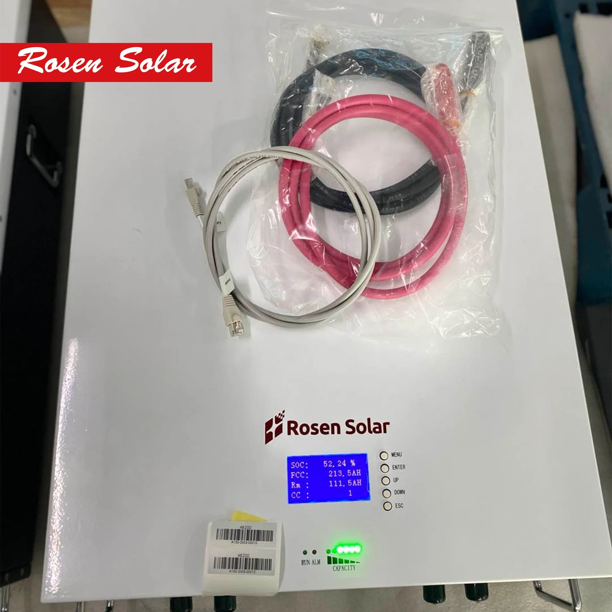 Rosen Lithium Bateria solar 48V 200Ah 10kw LiFePO4 Banco de Potência