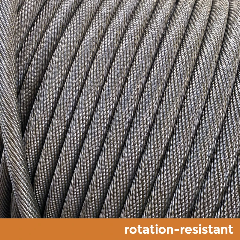 35*7 35*K7 Rotation Resistant Steel Wire Rope Factory for Tower Crawler Crane Anti-Twisting Multi-Layer 35X7 35xk7 Cable ISO2408