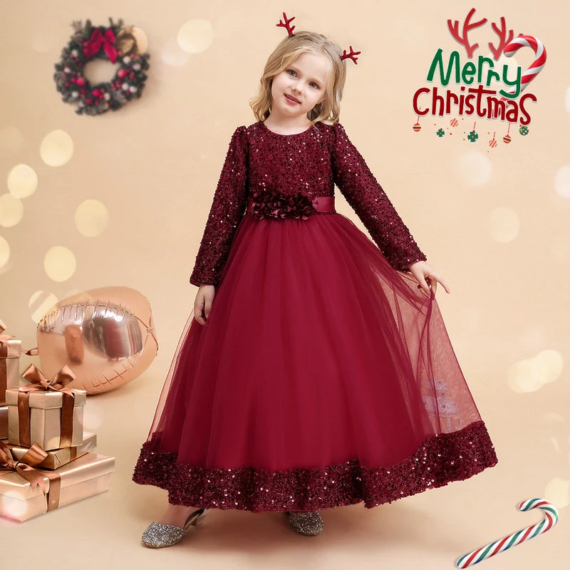 New Children's Dress Princess Dress Christmas Cosplay Dress Wedding Dress Evening Dress