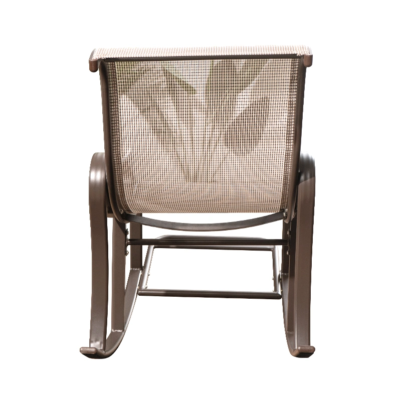 Vangarden Sling Metal Modern Outdoor Garden Rocking Chair