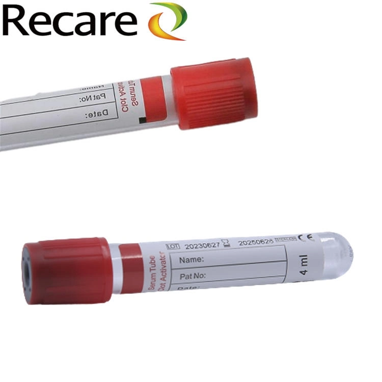 serum red top blood Collection Tube PET glass Clot Activator good quality on sale