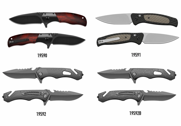 Piscina personalizadas da faca da Ferramenta Ax quatro conjuntos de facas