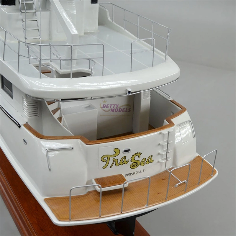 Custom Motor Yacht Scale Model Paint 3D Physical Ship Boat Model Making