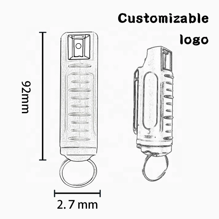 20ml Espray de Pimienta y Espray de Pimiento de autodefensa