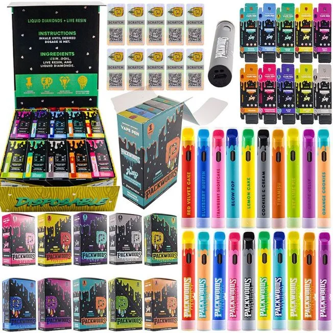 2023 Hot Selling Wholesale Packwoods Runty Disposable Vape Pod E Hookah Pen Electronic Cigarettes Rechargeable Battery Vaper