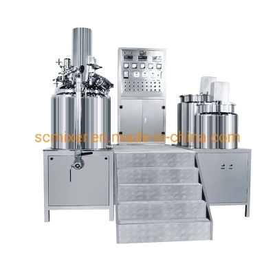 Inclinable 300L Vacuum Emulsifying Machine with Upper Homogenizer