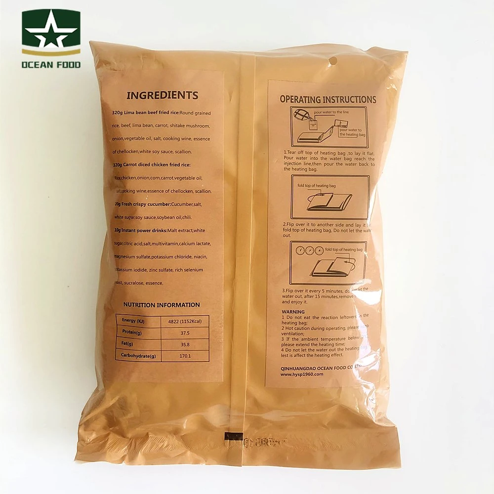 Instant Self Heating 670g*12 Fresh Crispy Cucumber Mre Food