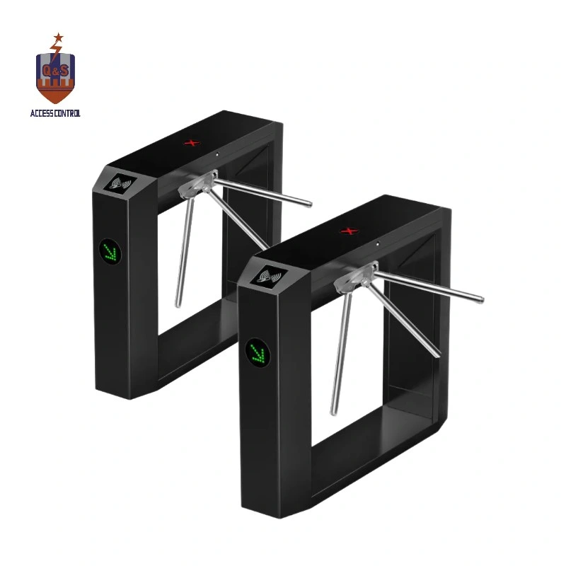 304 Acero inoxidable Nuevo Tipo polvo Negro Coated Bridge Turnstile Soporte RFID/ lector de tarjetas/ Fingerprint /Control de acceso