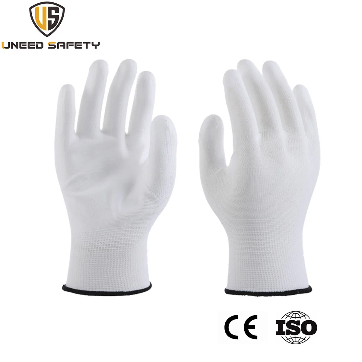 Antistatic ESD Electronic Carbon Fiber Screen Touch Gloves with White PU Palm Coated