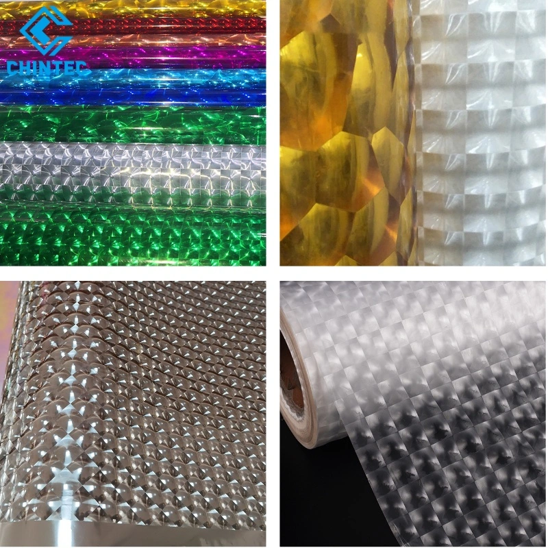 Plastic Roll EVA Glue Pre-Coated Glossy Matte Soft Touch Scuff Resistant Metallized Holographic Glitter Film Pet BOPP Thermal Lamination Film