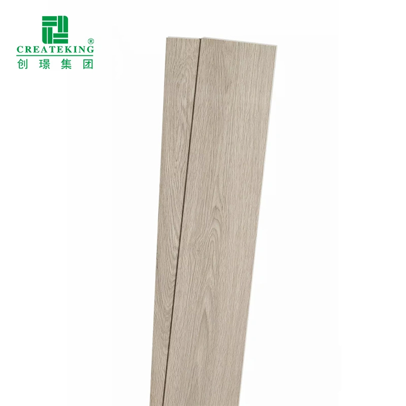 Foshan Factory Waterproof Spc Flooring Warm Color Wood Texture Plastic Vinyl Flooring