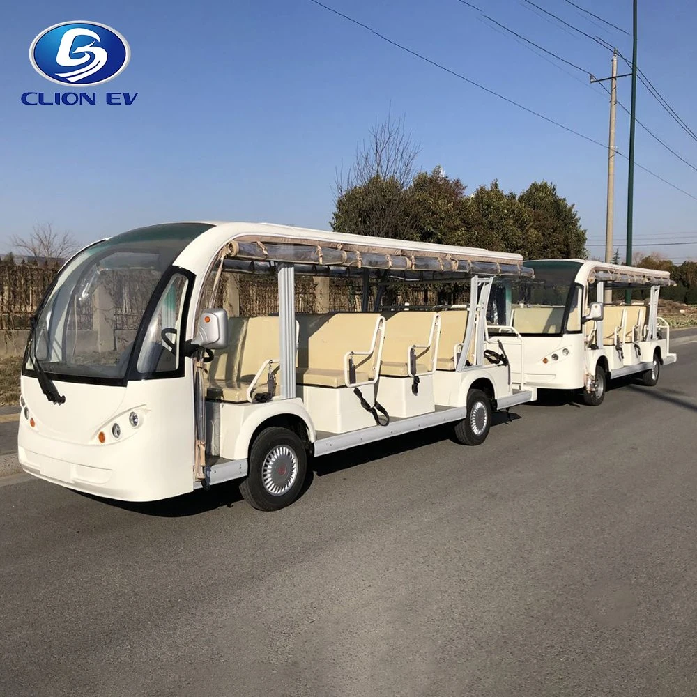 35km/H Low Speed Electric 28 Passenger Sightseeing Tourist Shuttle Bus