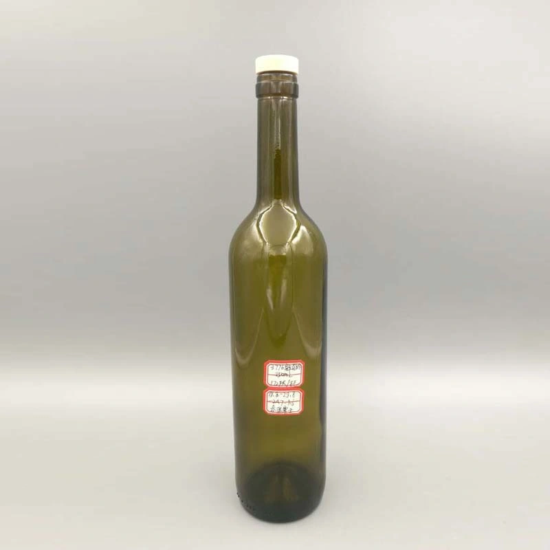 Empty Antique Green Reusable Ice 750ml Redwine Glass Bottle