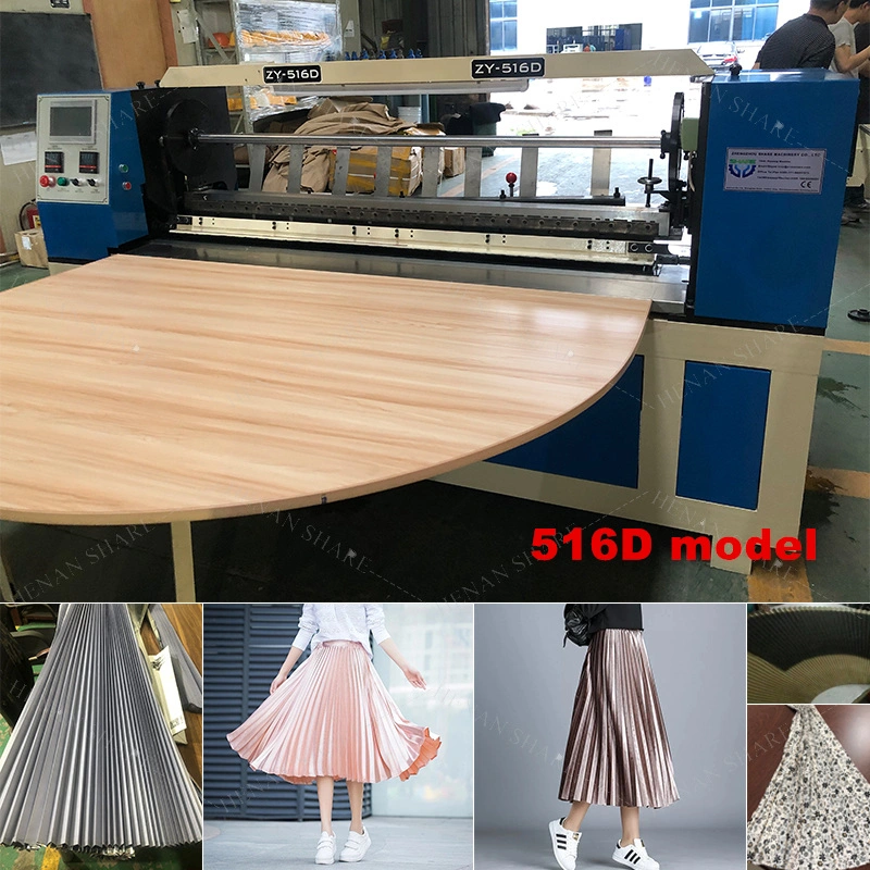 Smocking Pleater Manual Cloth Sunray Skirt Textile Curtain Pleated Fabric Folding Pleating Machine for Fabric Pleating Automatic Zy516D Zj 217 D