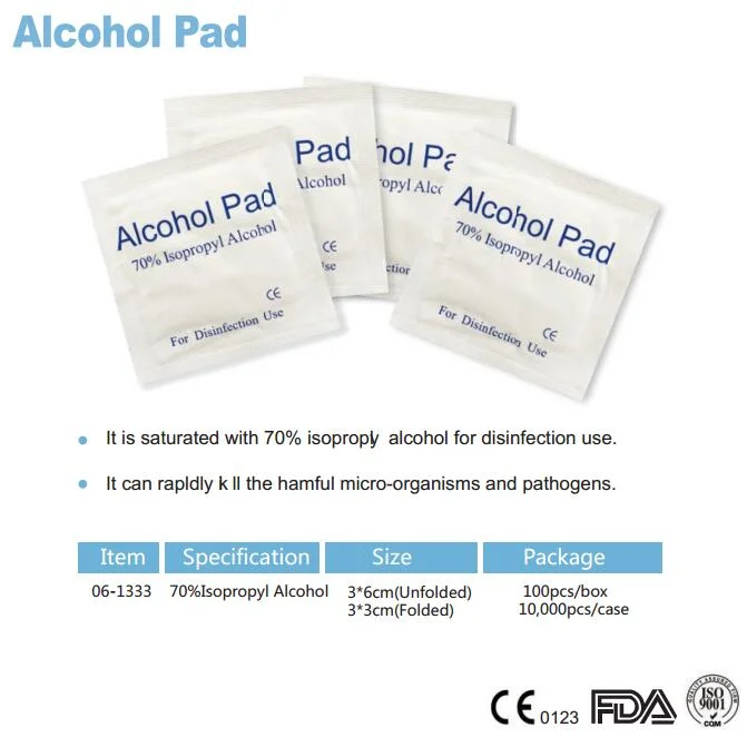 Disposable Non-Woven Alcohol Swabs70% Disinfection Alcohol Pre Pad