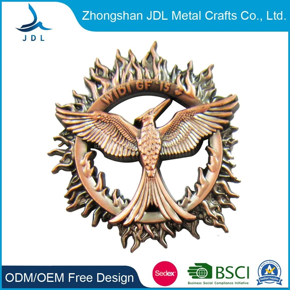 2021cheap Fashion Metal Antique Breast Name Badge (066)