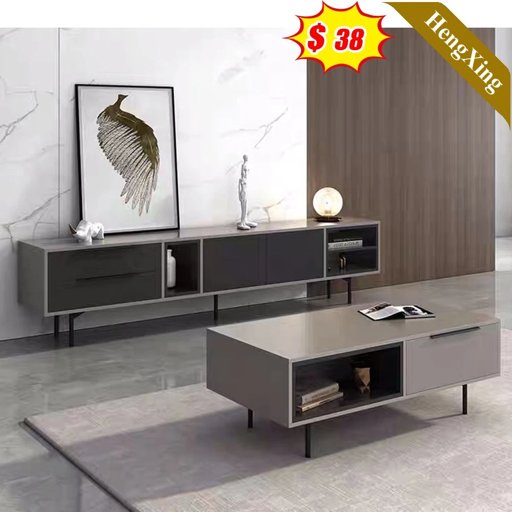 Fashion Marble Modern Wooden Home Living Room Bedroom Furniture Storage Wall TV Cabinet TV Stand Coffee Table (UL-22NR60222)