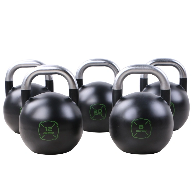 Okpro Free Weight Gym Fitness Custom Training Weighted Steel Competition Kettlebells Set