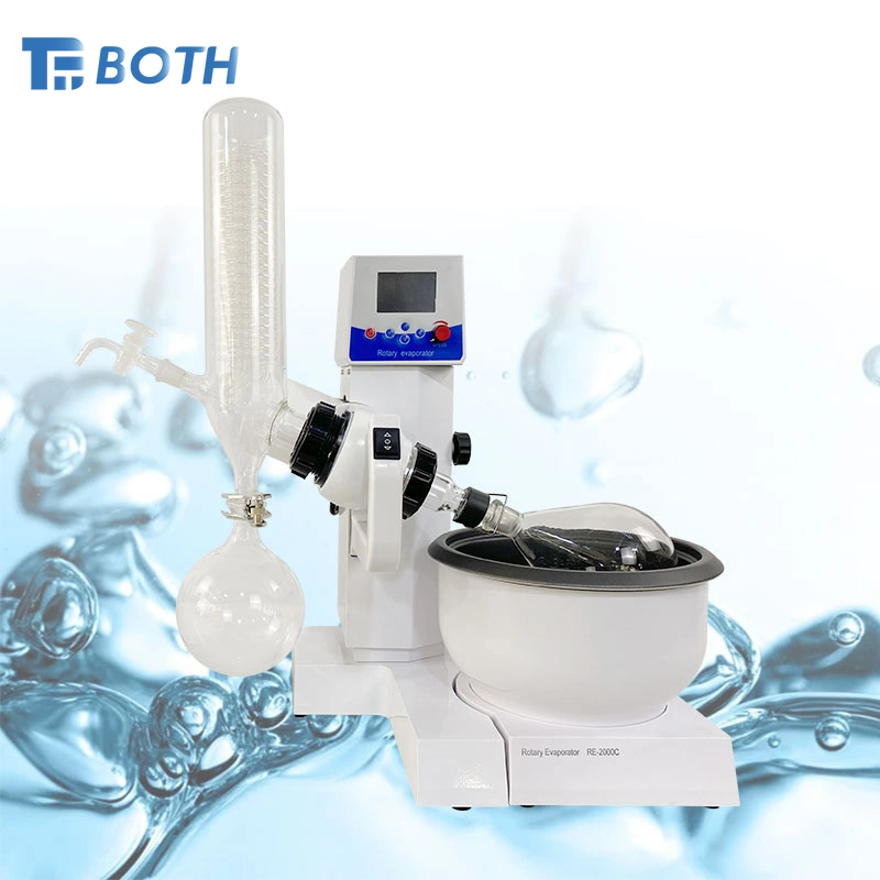 1L 3L 5L Laboratory Rotary Evaporator with Rotating Evaporation Flask and Heating Elements of PTFE Seal Water/Oil Bath