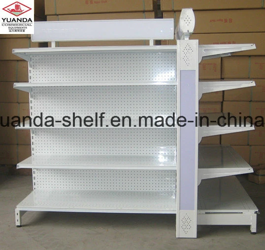 High quality/High cost performance  Display Gondola Shelves with Light Box for Cosmetics