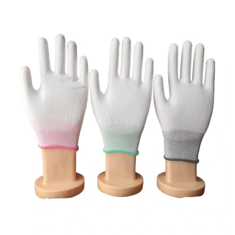 White Anti-Static and Dust-Free Rubber Immersion Protective Gloves