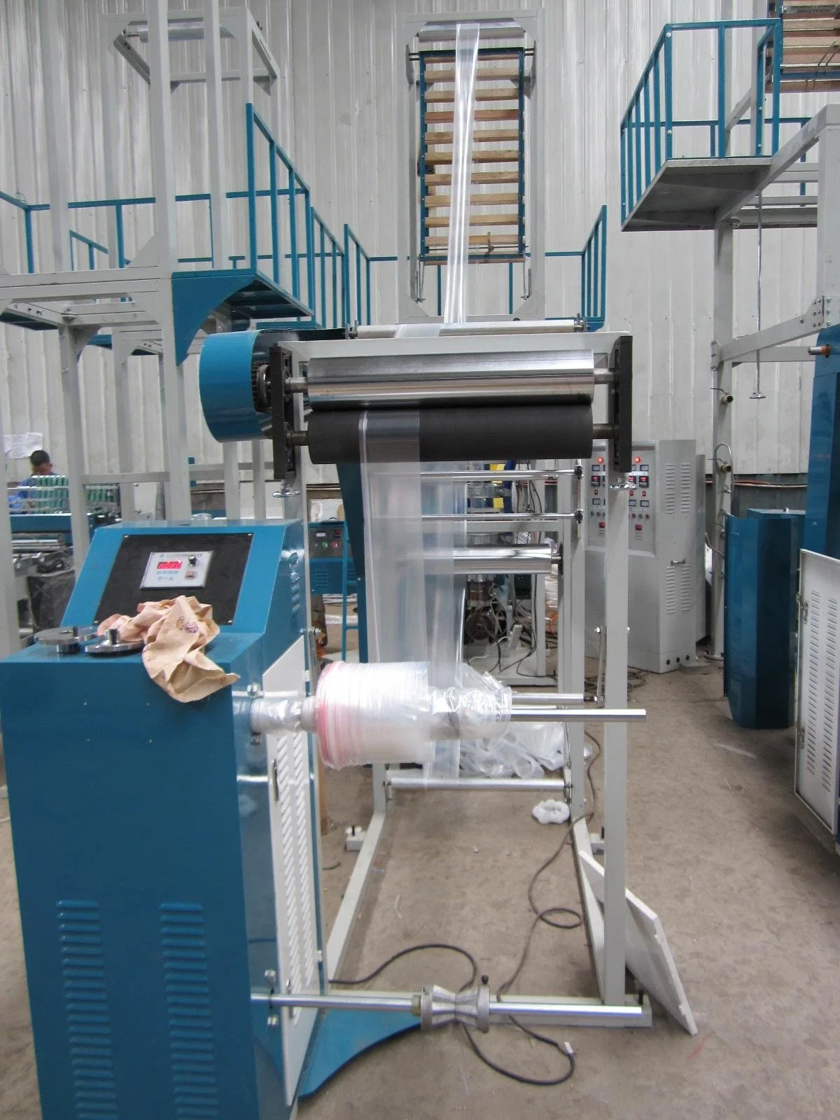 Zip Lock Bag Film Blowing Machine LDPE HDPE Extruder Machine Extrusion Line