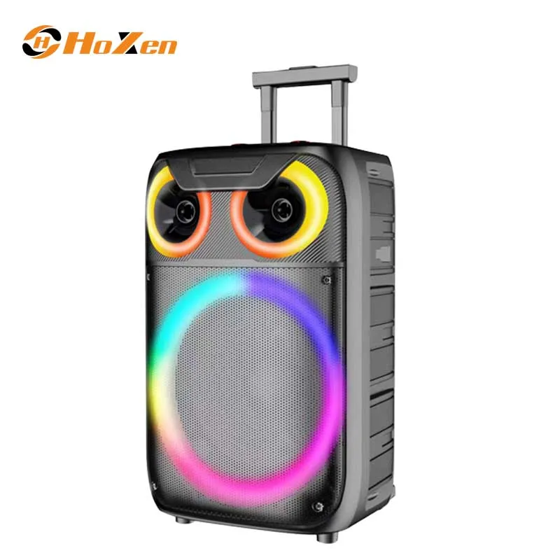 15-Inch Portable Outdoor Party Speaker with Karaoke and Microphone