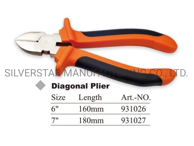 Alicate de cabeça grande profissional Diagonal / Ferramentas manuais / ferramenta de hardware / Aço carbono, cabos CRV, PVC / TPR, US / Europe Type / 931