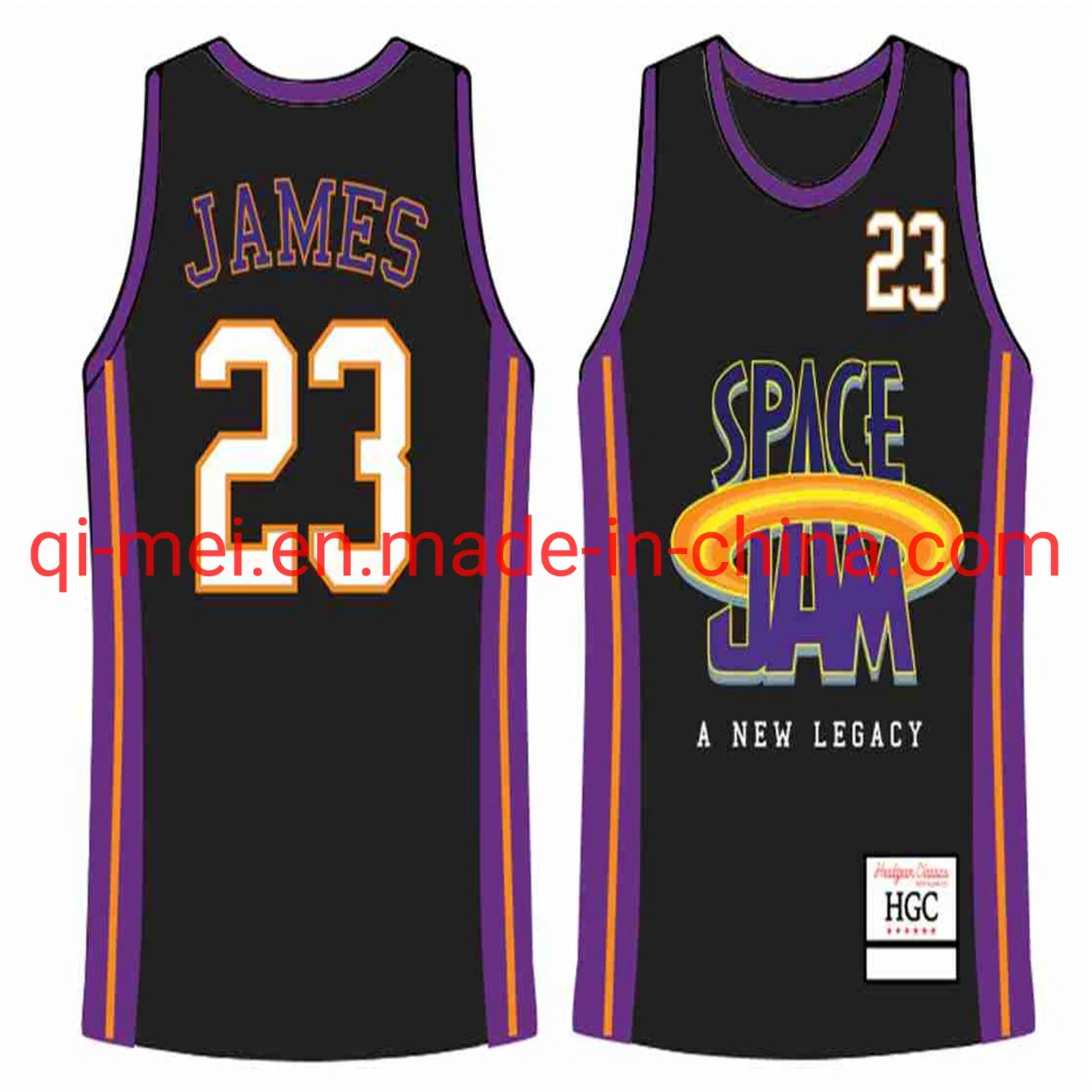 Cheap 1 23 Le-Bron James Space Jam New Legacy Star Spangle Black White N-Ba Basketball Jerseys