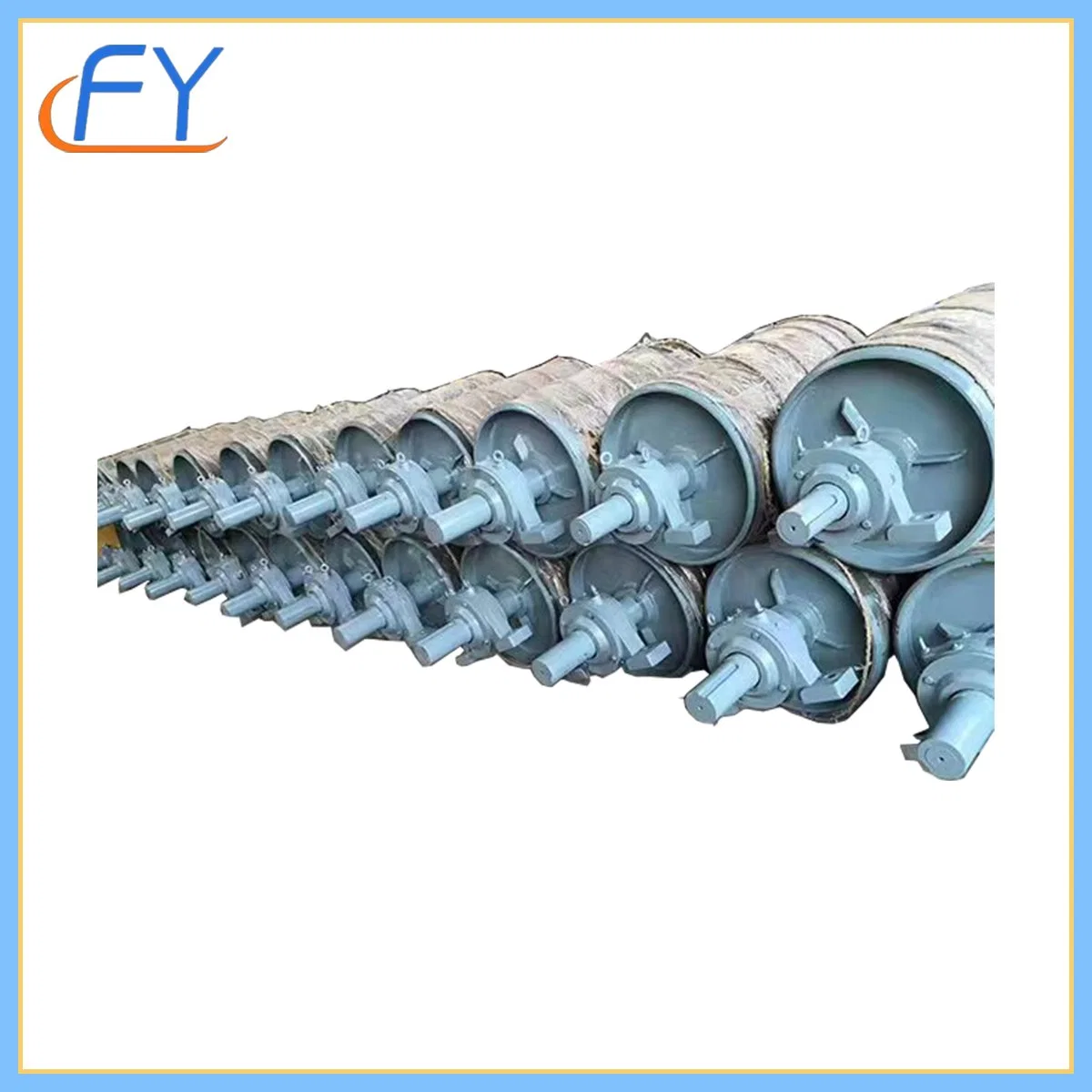 Customized New Conveyor Drum Conveying Roller Conveyor Brake Pulleys Carrying Machines Parts Price