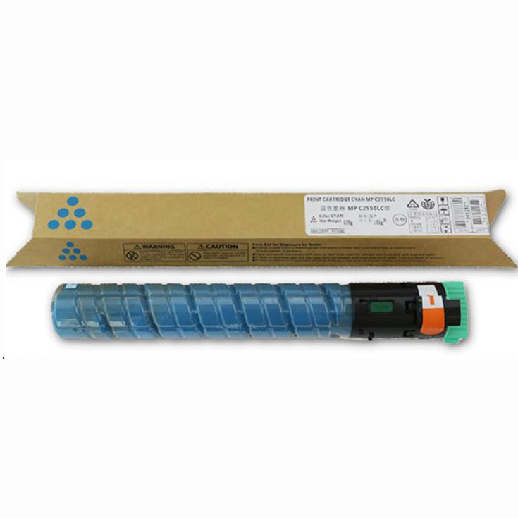 Cyan Ricoh Aficio Mpc2000 Color Laser Toner Cartridge Mpc2500 / Mpc3000 Color Photocopier