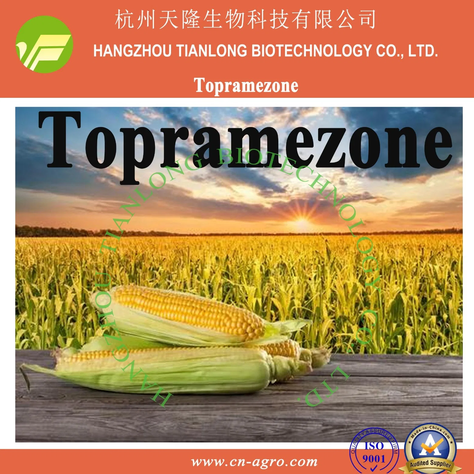 Topramezone (97%TC, 300SC,4%OD, Atrazine 414+Topramezone 16SC)-Herbicide