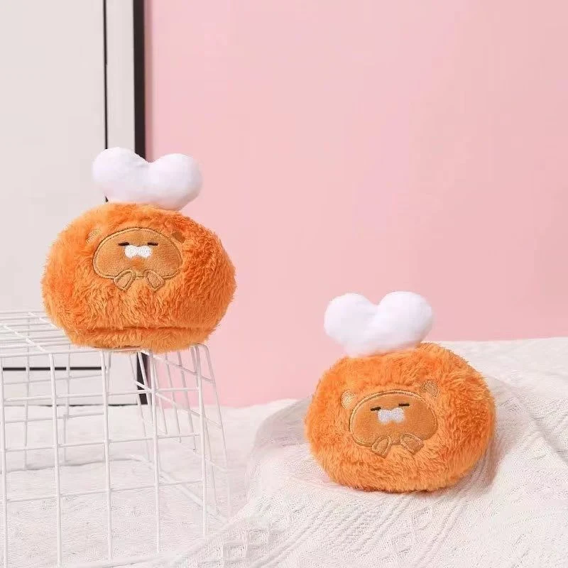 Cute Gourmet Rice Balls Burger Series Plush Pendant Cinnamon Dog Pudding Padcha Dog Bag Charm Gift