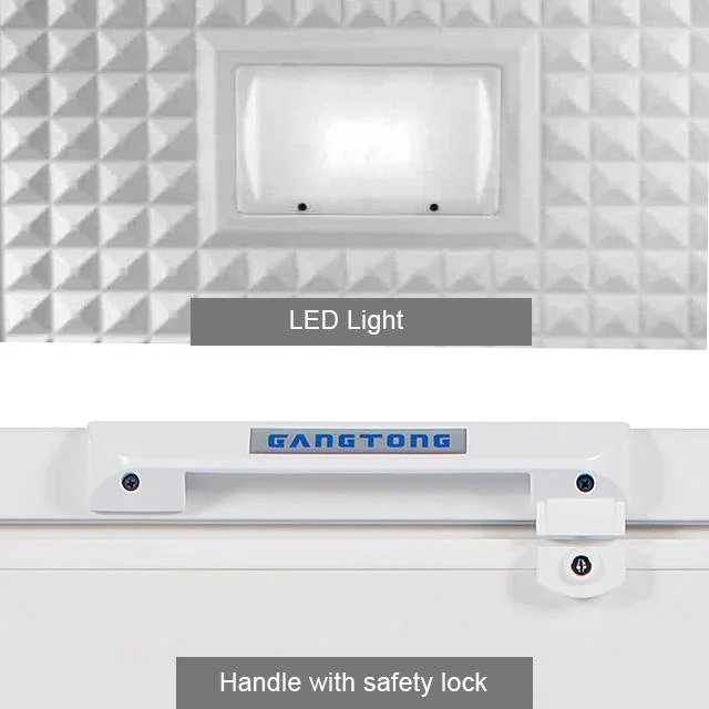 Fabrik Großhandel/Lieferant Kühlschrank Ausrüstung Truhe Gefrierschrank Tiefkühlschrank mit LED Licht