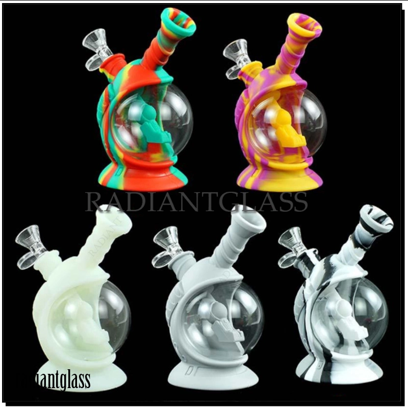 Global Style Silicone Glass Water Pipe Smoking Smoking Products