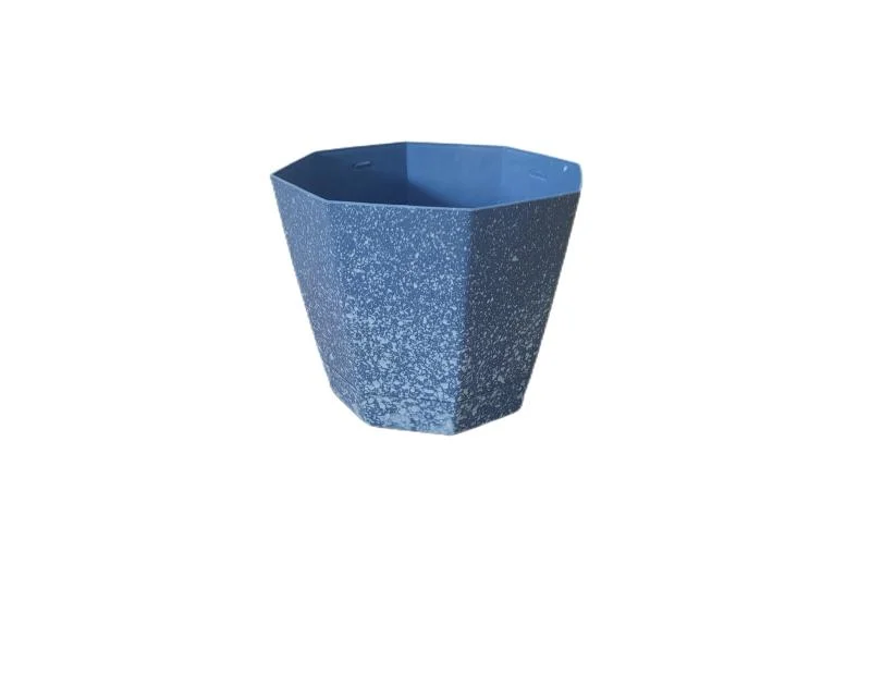 Fashion Round Plastic Flower Pot Coated with Painting Factory Directly Supply