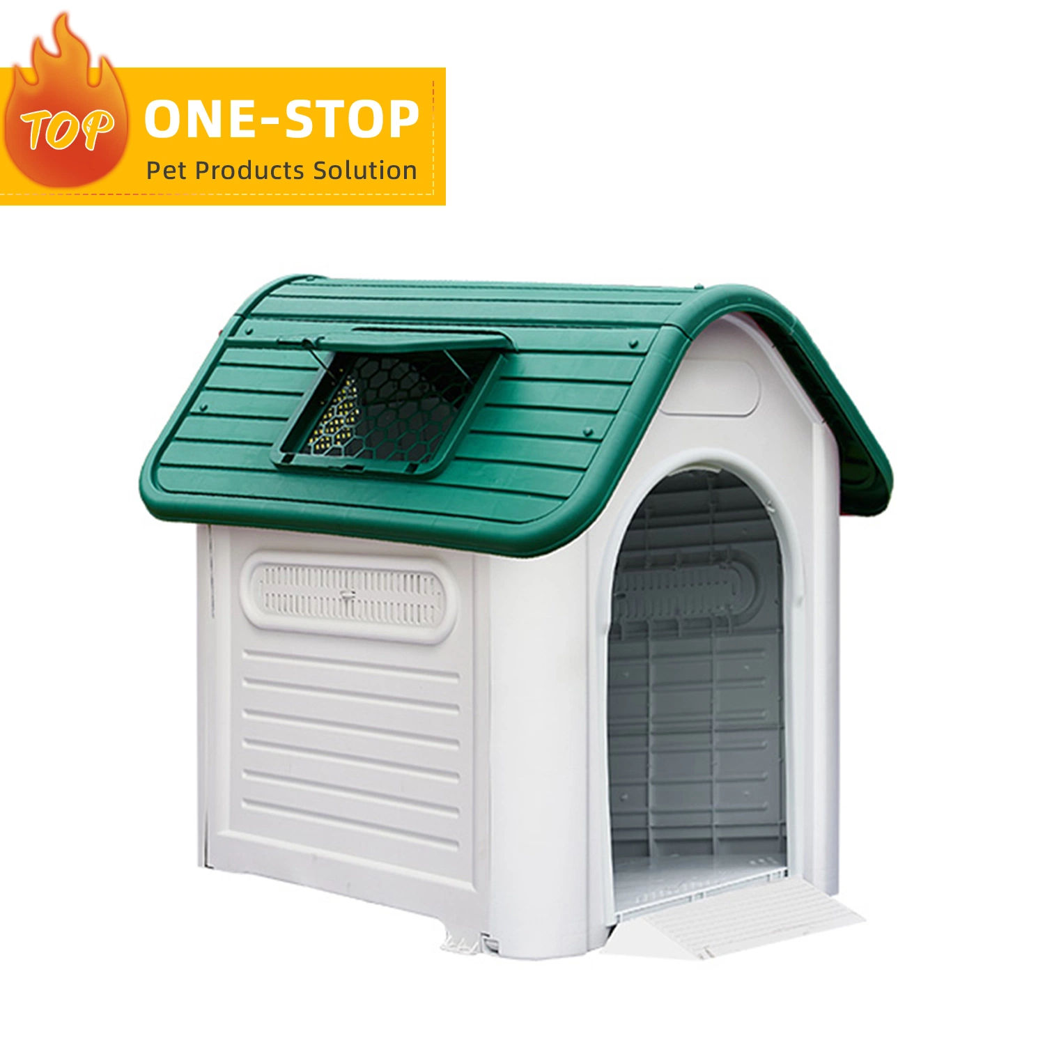 Wholesale/Supplier Breathable Non Toxic Solidity OEM Dog Kennels Ventilate Plastic Outdoor Pet House for Pet Dog