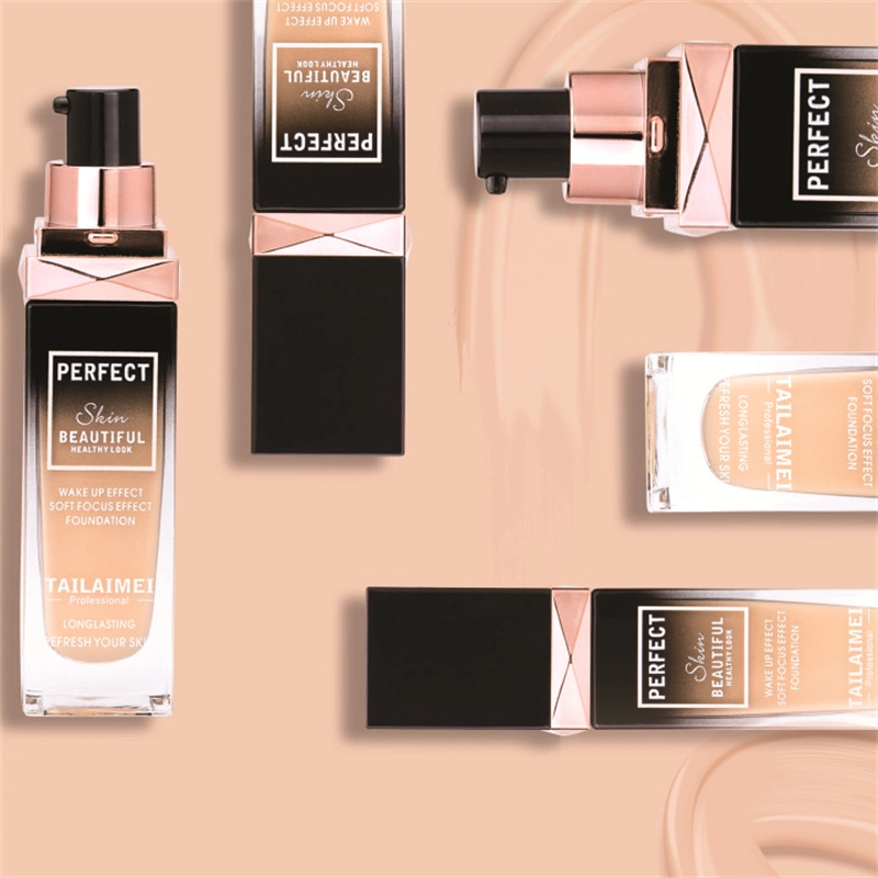 Tlm Manufacturer Best Perfect Skin Foundation Liquid Soft Healthy Beauty Makeup OEM ODM Long Lasting Smooth Poreless Cosmetics Foundation