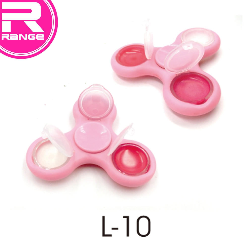 Popular Spinner Fidget 3 Colors Fruit Scents Lipgloss Kids Cosmetic Spinner