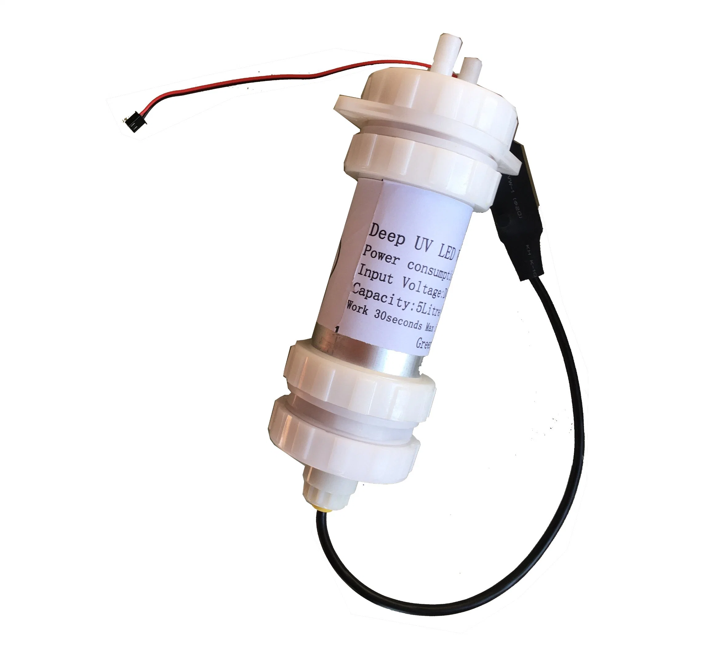 10W 24V 12V 2L/M Stream Sterilisation Module Filter Wasseraufbereitung Fileration Desinfektion Running Flow UV LED Wassersterilisator für Spender Und RO System