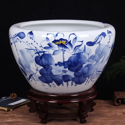 Jingdezhen Modern Fashion Hand-Painted Ceramic Vat Custom Hand-Painted Porcelain Vat